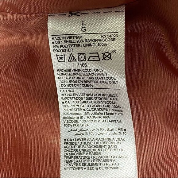 Old Navy Blush Pink Lightweight Button Front Jacket Women's Size Large - Picture 12 of 16